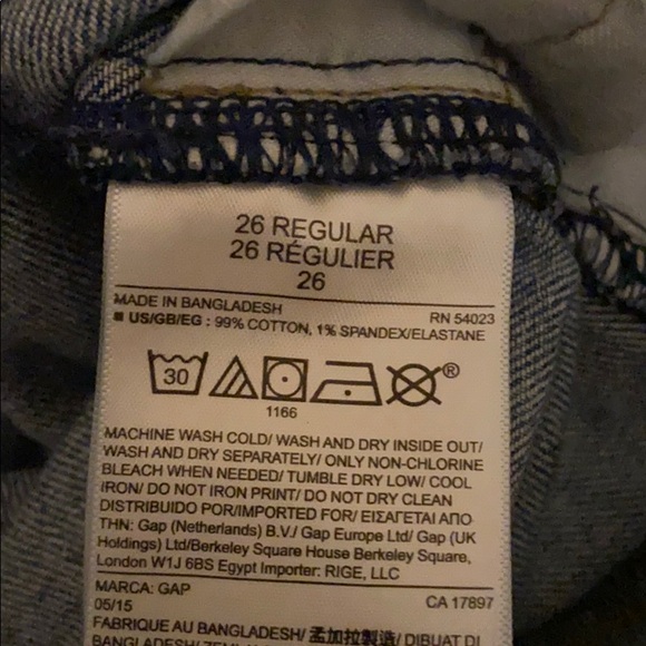 GAP 1969 26r Girlfriend Jean - Picture 6 of 9